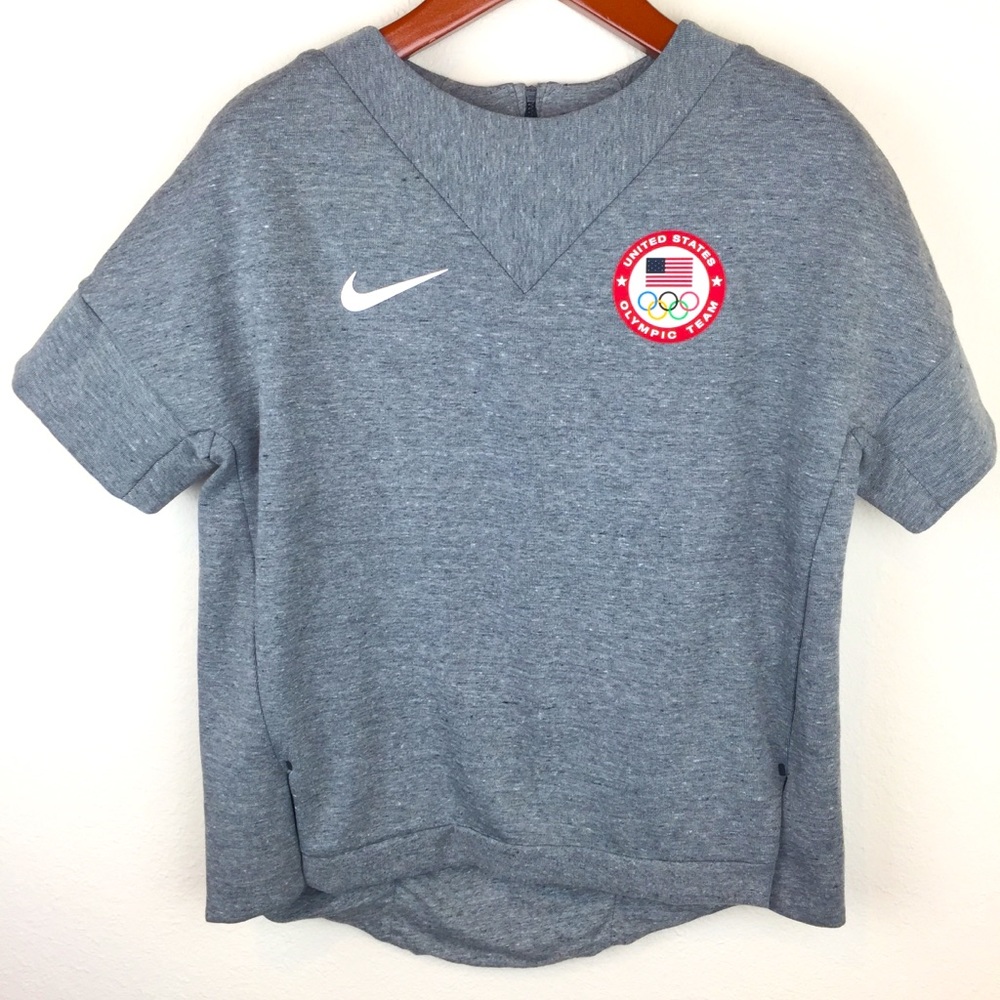 USA Olympic Team Nike Sweatshirt Flag American Shirt Top Fleece Cotton shirt